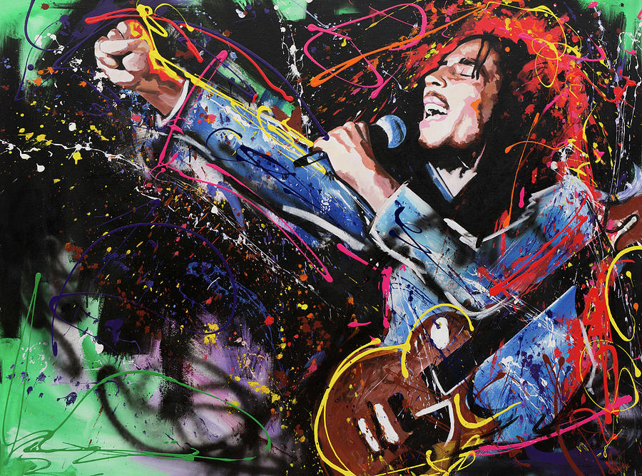 Bob Marley Painting - Bob Marley #2 by Richard Day