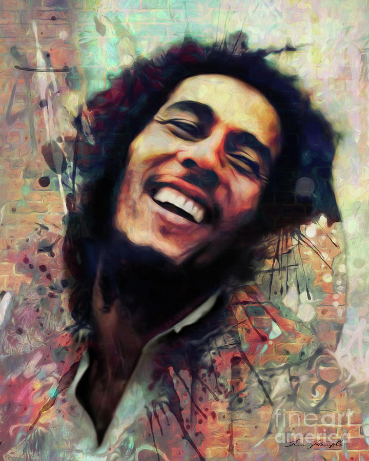 Bob Marley #3 Digital Art by Tim Wemple