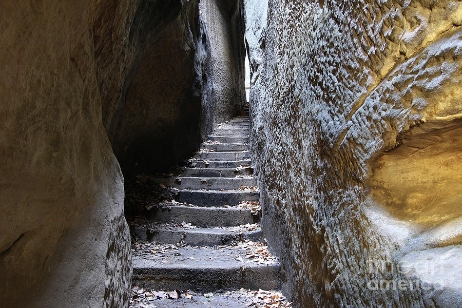 Bohemian Paradise - Rocks Stair - Narrow Path #2 Photograph by Michal Boubin