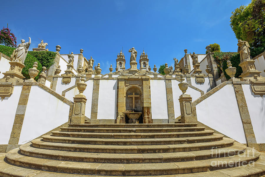 Bom Jesus staircase Braga #2 Photograph by Benny Marty