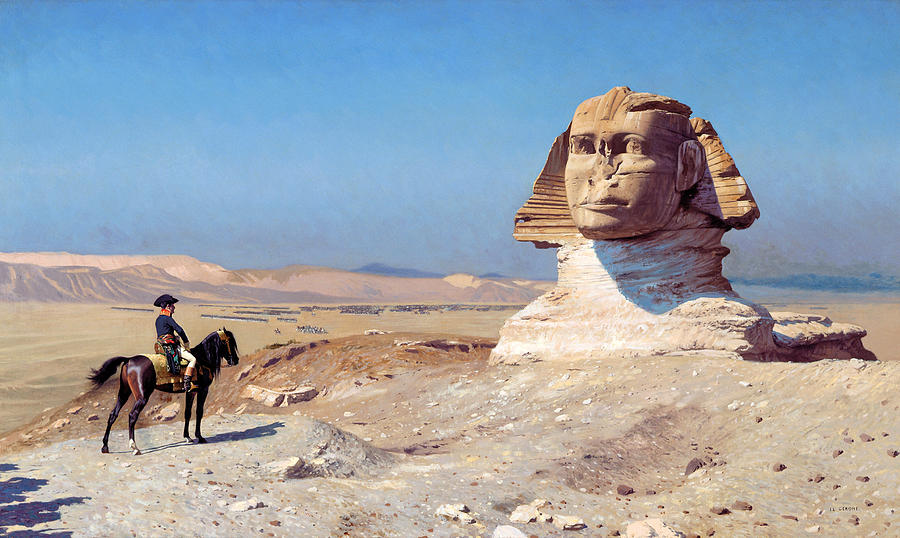 Bonaparte Before the Sphinx #2 Painting by Jean-Leon Gerome