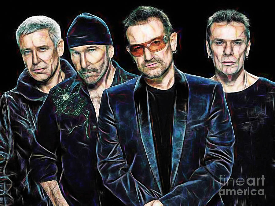 Bono U2 Collection Mixed Media by Marvin Blaine