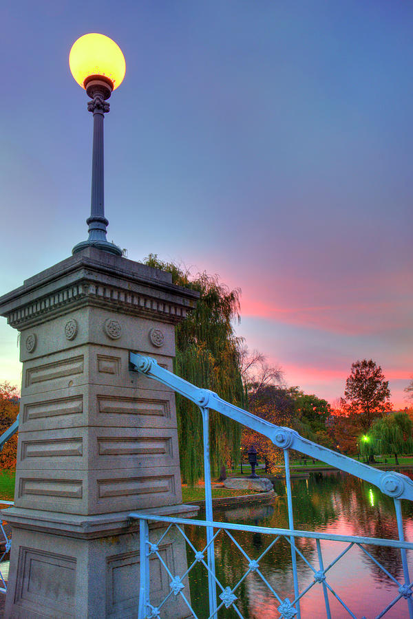 Boston Public Garden Lagoon Bridge #2 Photograph by Joann Vitali