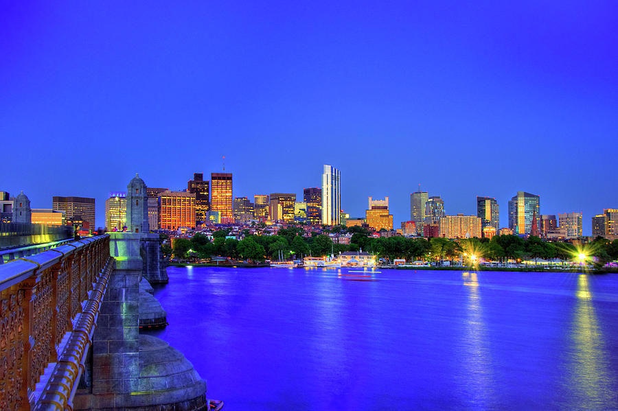 Boston Skyline from the Charles River #2 Photograph by Joann Vitali