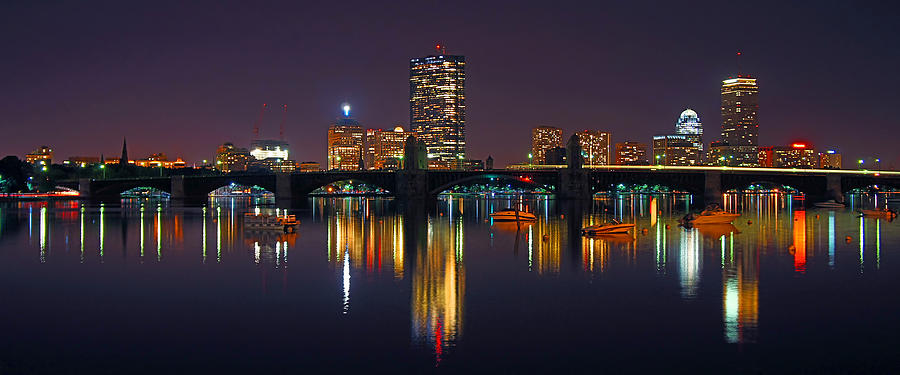 Boston Skyline Panoramic 2 #2 Photograph by Joann Vitali