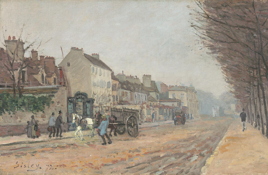 Boulevard Heloise Argenteuil #2 Painting by Alfred Sisley