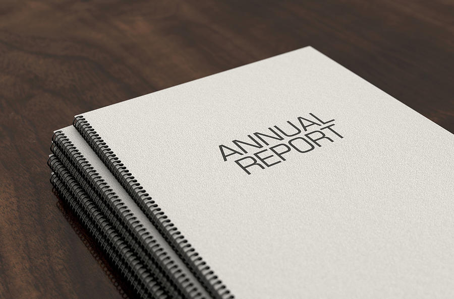 Book Digital Art - Bound Annual Report Booklet Pile #2 by Allan Swart