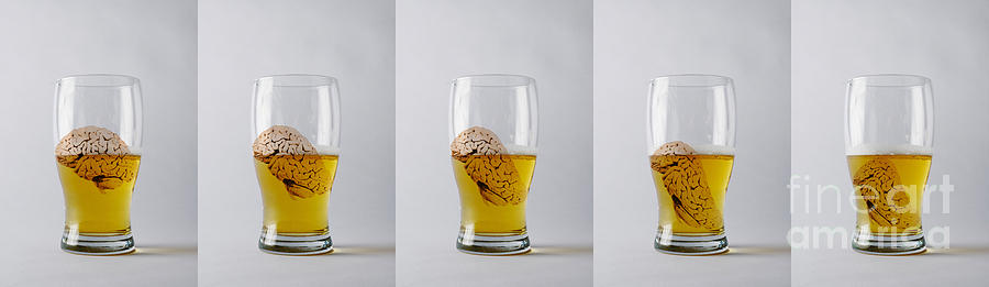 Brain And Alcohol, Conceptual #2 Photograph by Mary Martin