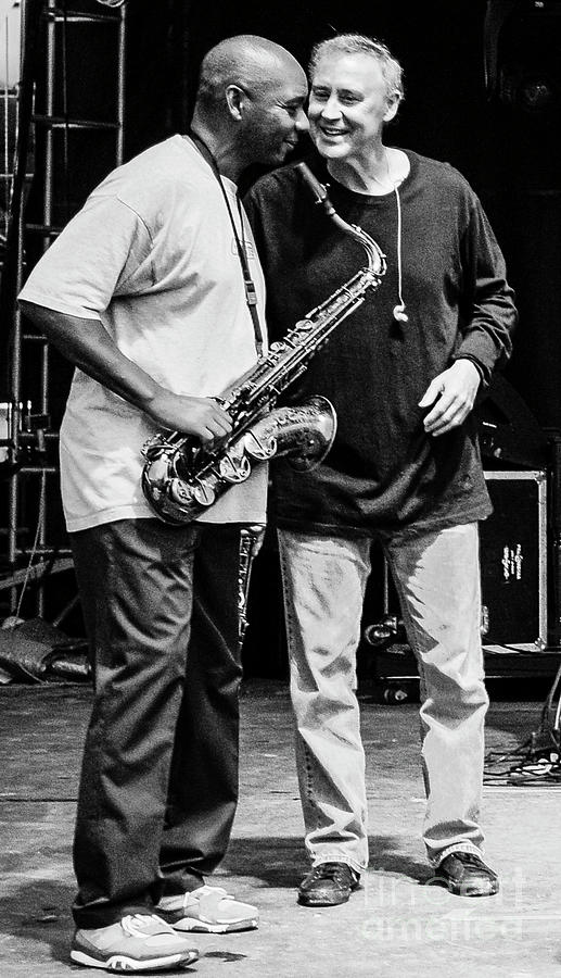 Branford Marsalis and Bob Weir #3 Photograph by David Oppenheimer