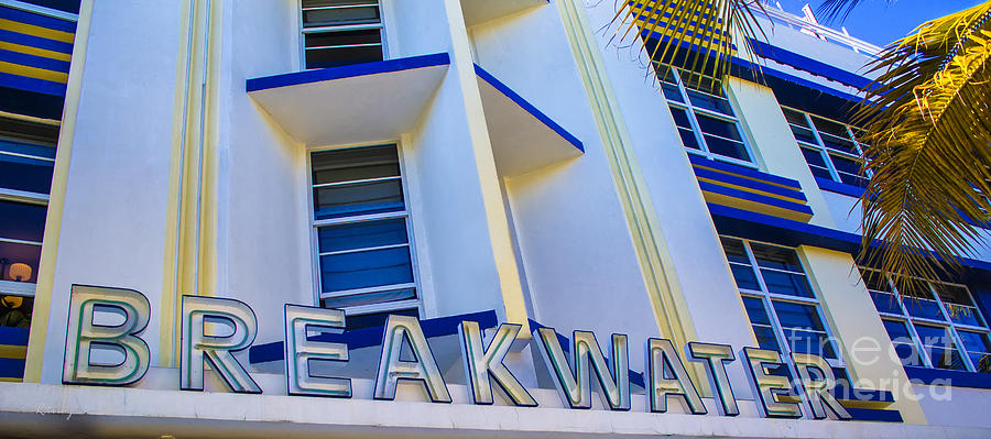 Iconic Breakwater Hotel South Beach #2 Photograph by Rene Triay FineArt Photos