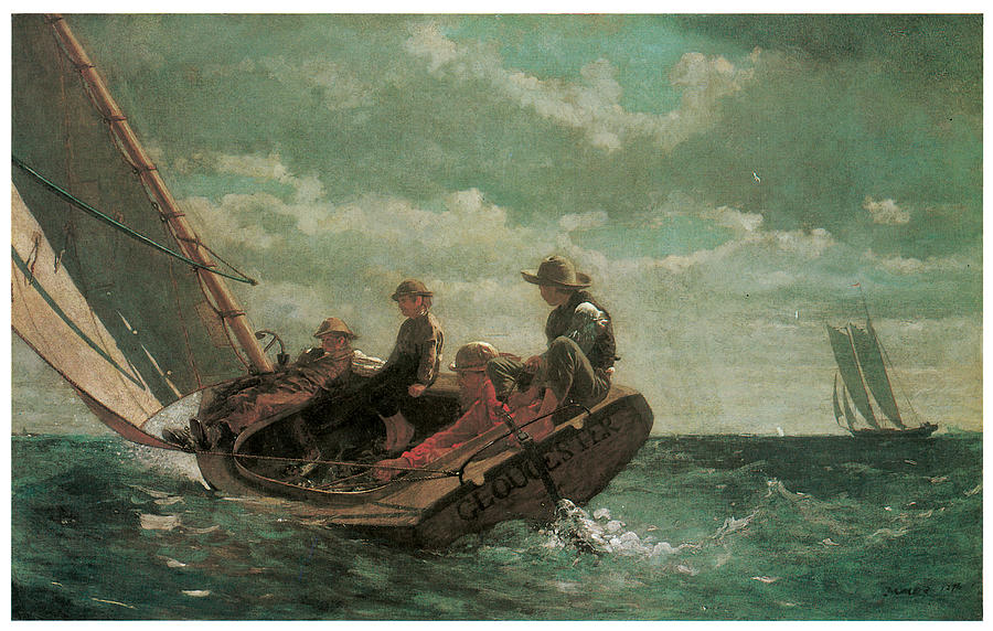 Breezing Up Painting by Winslow Homer