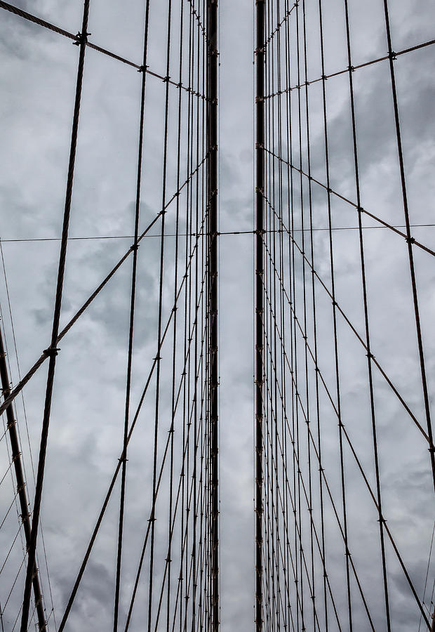 Brooklyn Bridge Cables #2 Photograph by Robert Ullmann