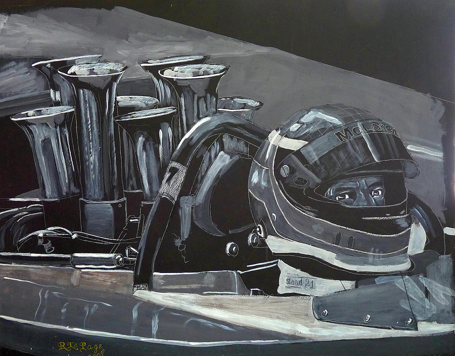Bruce McLaren Canam #2 Painting by Richard Le Page