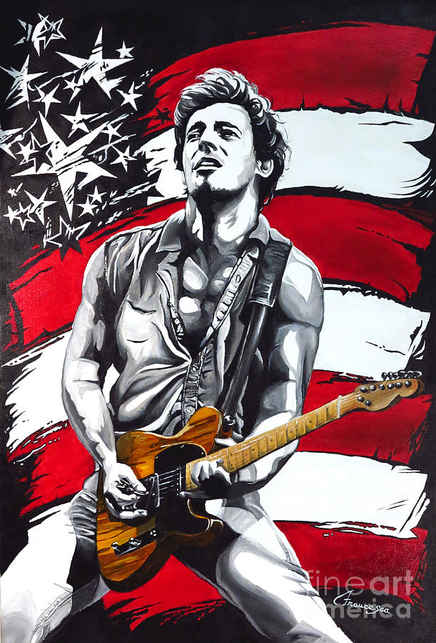 Heavy Metal Rock Guitarist Bruce Springsteen Diamond Painting Heartland ...