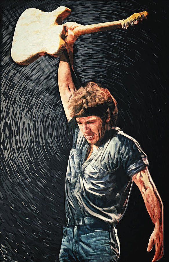 Bruce Springsteen Digital Art - Bruce Springsteen by Zapista OU Bruce Springsteen Digital Art - Bruce Springsteen by Zapista OU