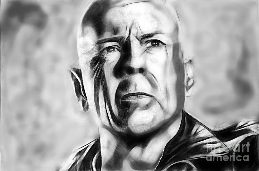 Die Hard Mixed Media - Bruce Willis Collection #2 by Marvin Blaine