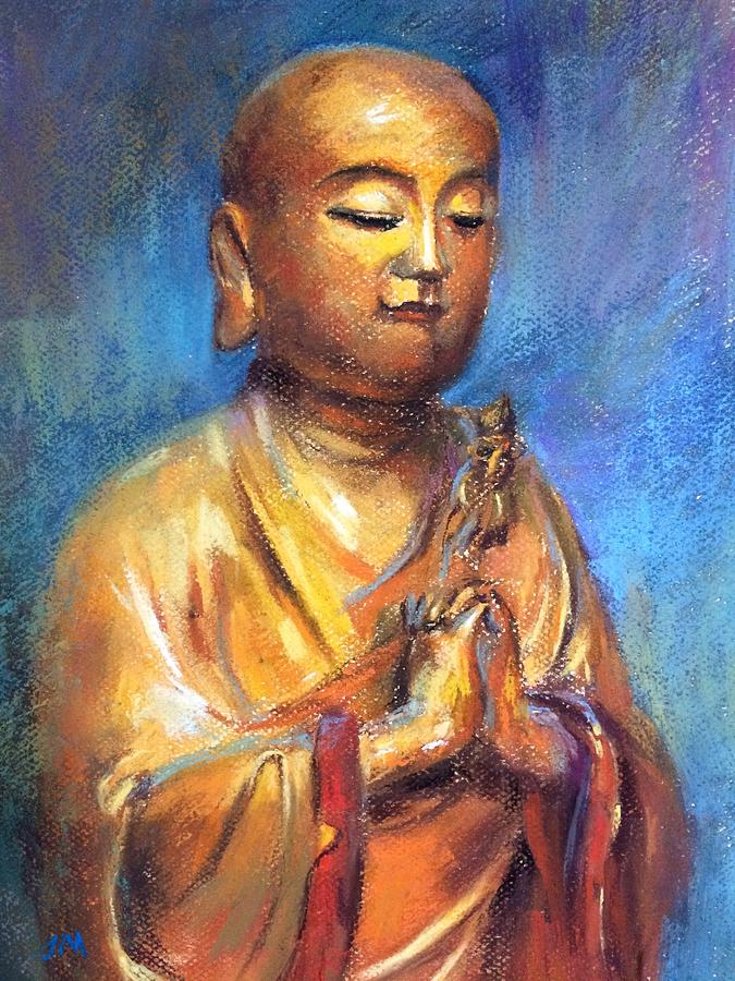 Buddha #2 Painting by Jieming Wang