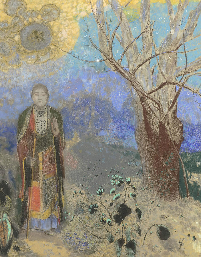 Buddha, between 1906-1907 Pastel by Odilon Redon Buddha, between 1906-1907 Pastel by Odilon Redon