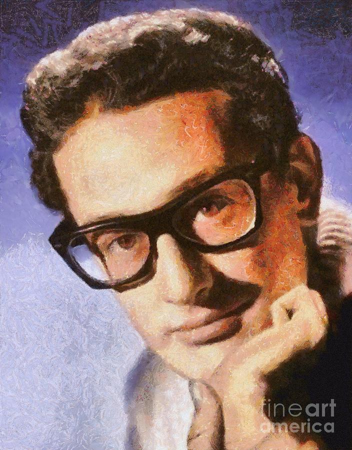 Buddy Holly, Musician Painting