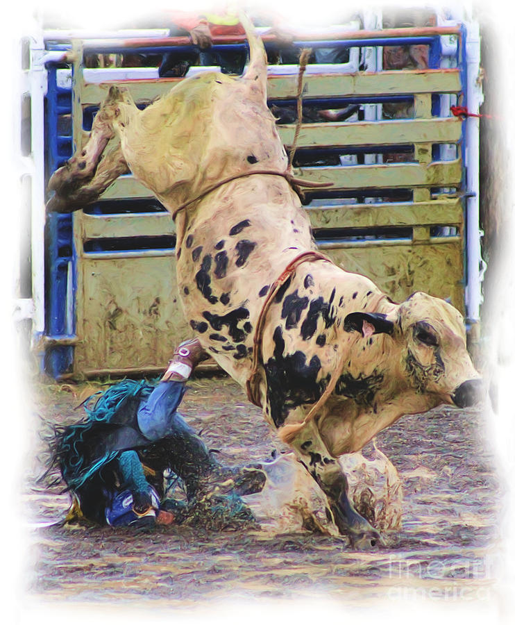 Bull Rider #2 Photograph by Roland Stanke
