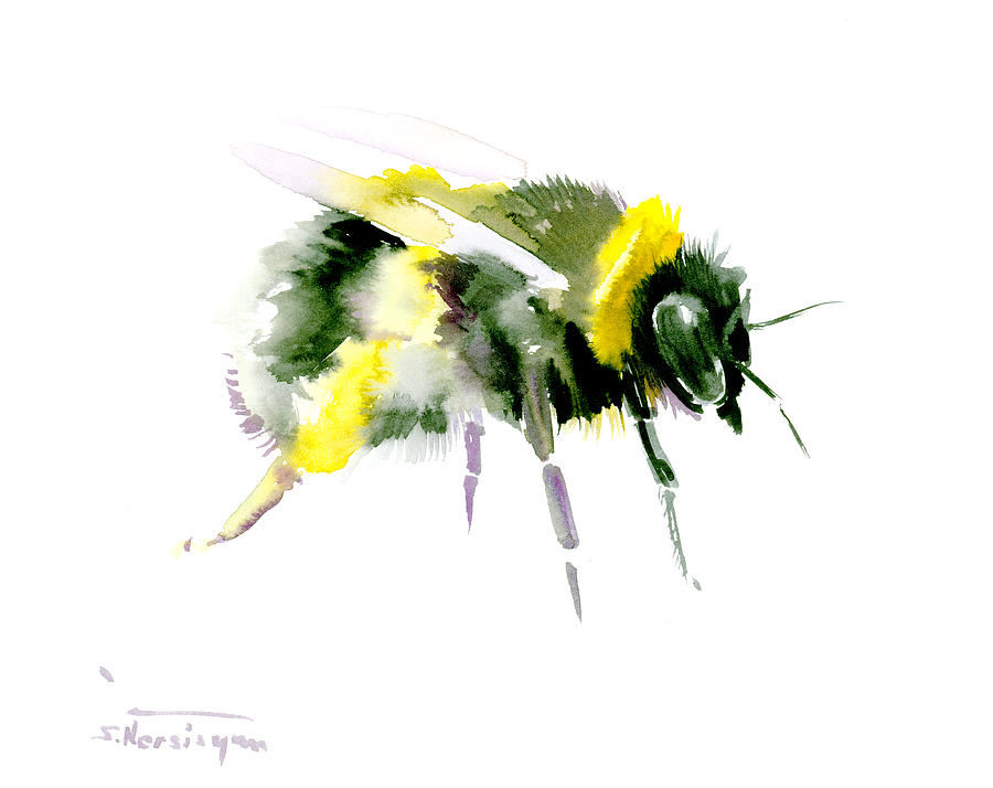 Bumblebee #2 Painting by Suren Nersisyan