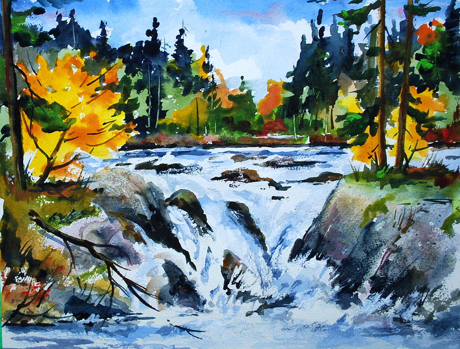 Buttermilk Falls #2 Painting by Wilfred McOstrich