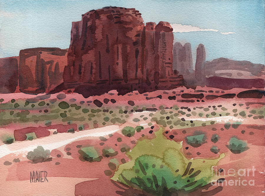 Landscape Painting - Buttes and Mesas by Donald Maier