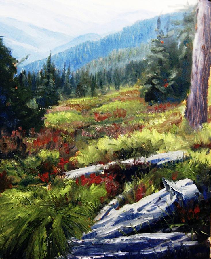 Cabinet Mountains North Idaho Painting by Tom Siebert | Fine Art America