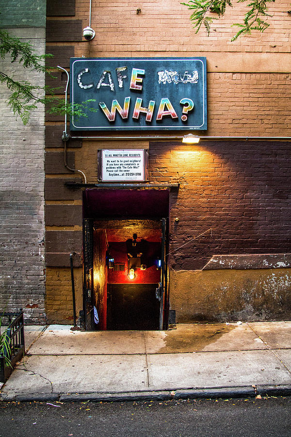 Cafe Wha? Photograph by Robert J Caputo Fine Art America