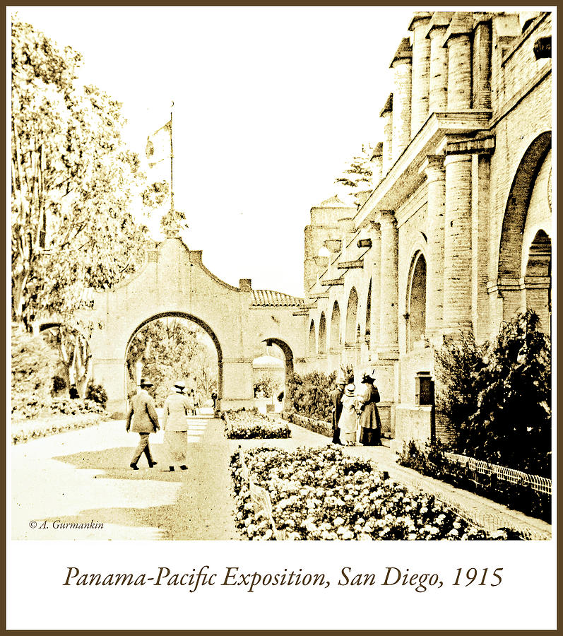 California Building, California Exposition, 1915, Vintage Photog #2 Photograph by A Macarthur Gurmankin