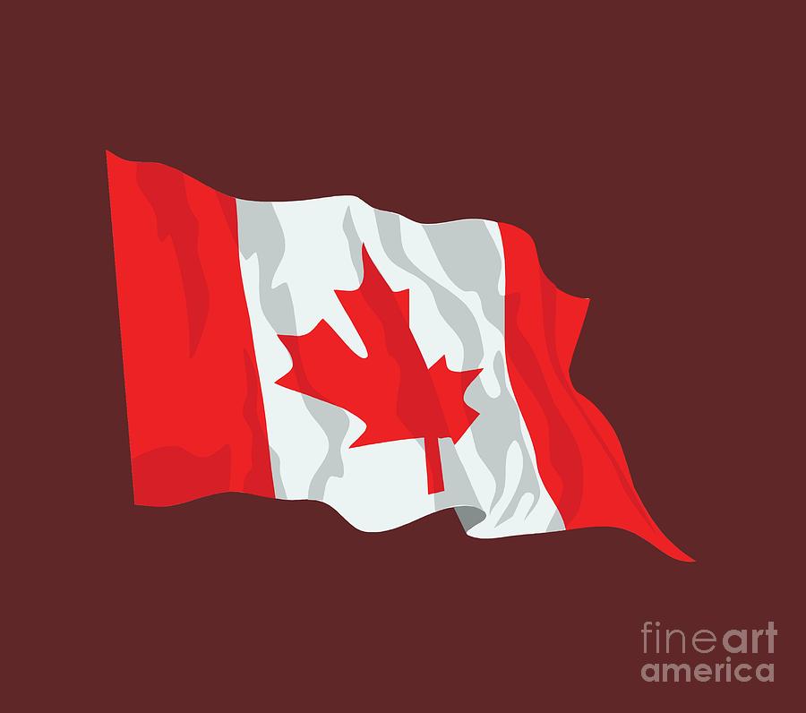 Flag Digital Art - Canada Flag #2 by Frederick Holiday