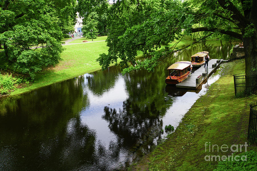 Canal boat, Riga, Latvia #2 Photograph by Vladi Alon