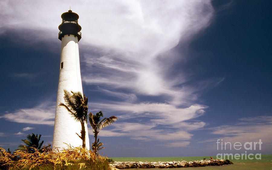 Lighthouse Photograph - Cape Florida Lighthouse #2 by Skip Willits