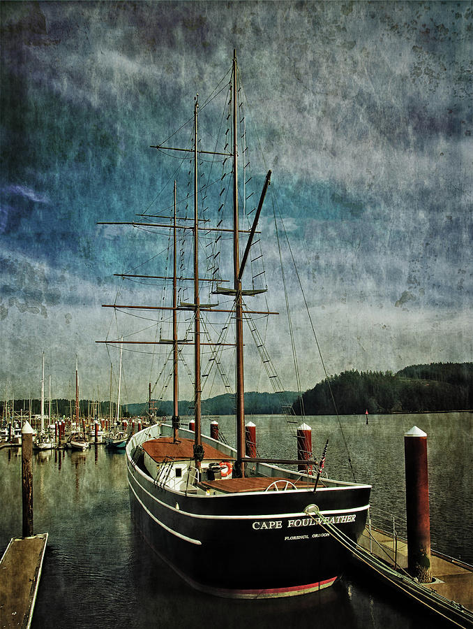 Nature Photograph - Cape Foulweather Tall Ship #2 by Thom Zehrfeld