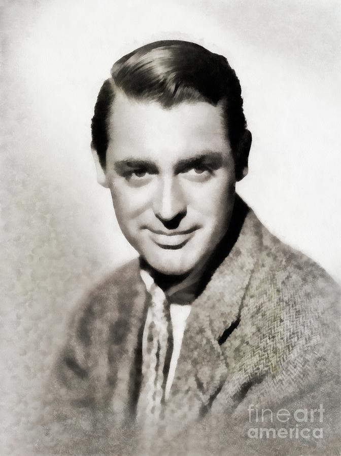 Cary Grant, Vintage Actor By Js Painting