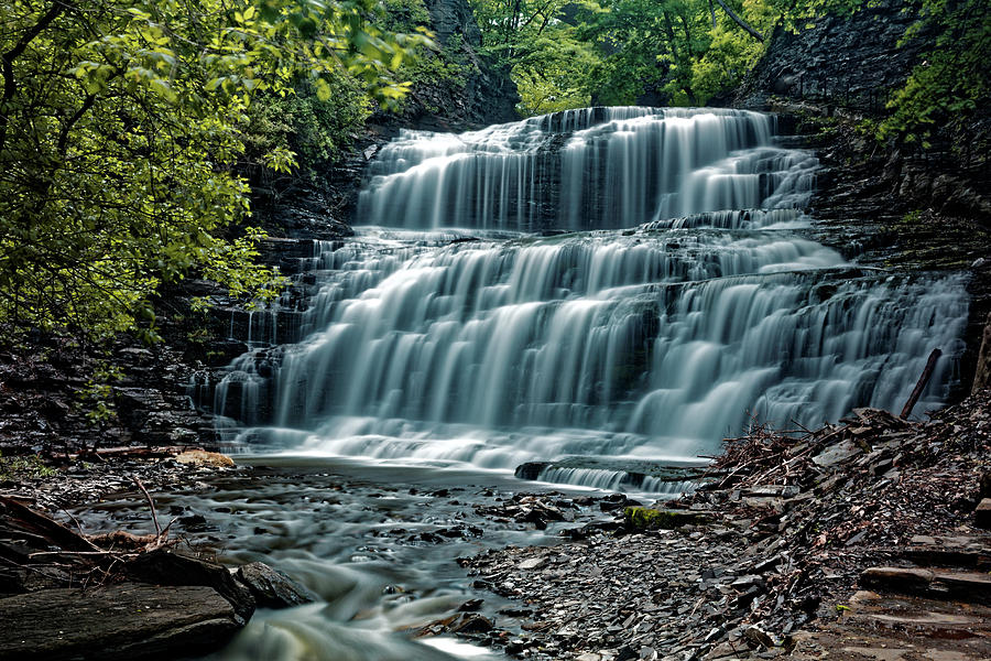 Cascadilla Gorge Falls #5 Photograph by Doolittle Photography and Art