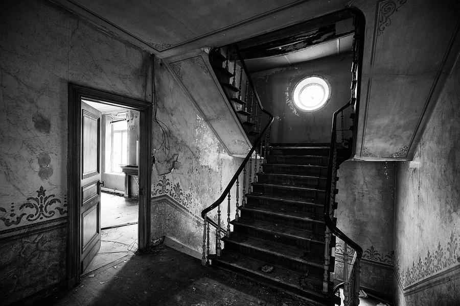 Castle Photograph - Castle stairs - abandoned building #2 by Dirk Ercken