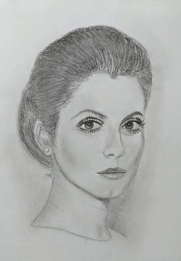 Catherine Deneuve Drawing By Paul Blackmore Fine Art America