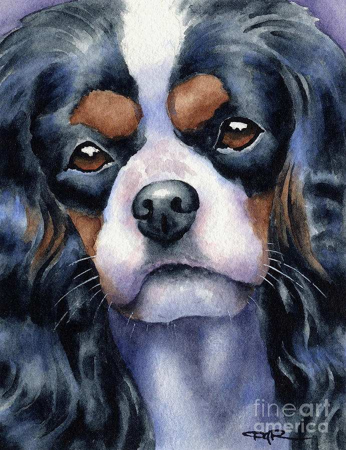 Dog Painting - Cavalier King Charles Spaniel  #2 by David Rogers