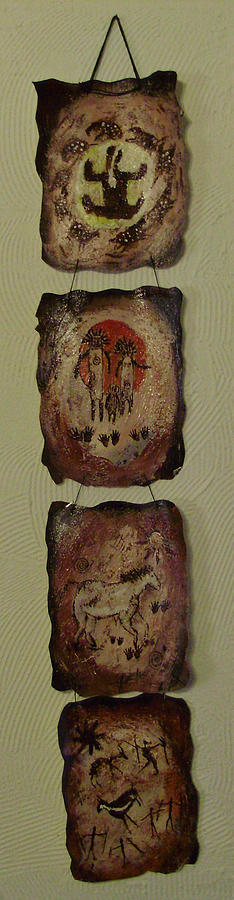 Cave Art Wall hanging #2 Painting by Shelley Bain