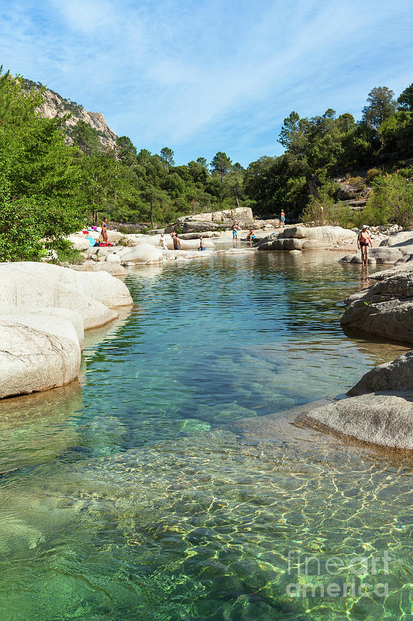 Cavu natural pool near Tagliu Rossu and Sainte Lucie in Corsica