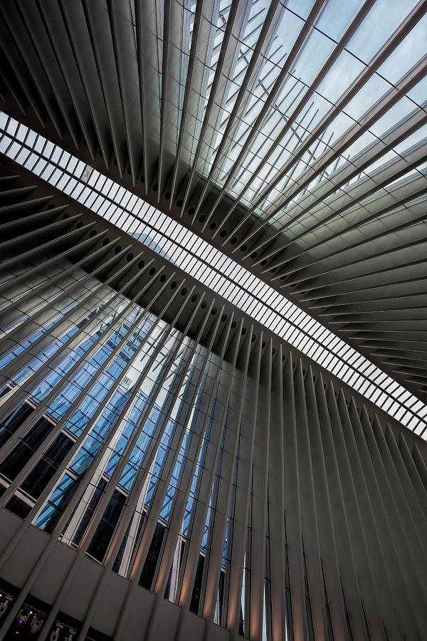 Ceiling of Occulus Building NYC #2 Photograph by Robert Ullmann