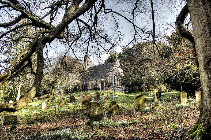 Cemetery Photograph - Cemetery Chapel At Highclere Castle Aka Downton Abbey by Peggy Berger Cemetery Photograph - Cemetery Chapel At Highclere Castle Aka Downton Abbey by Peggy Berger