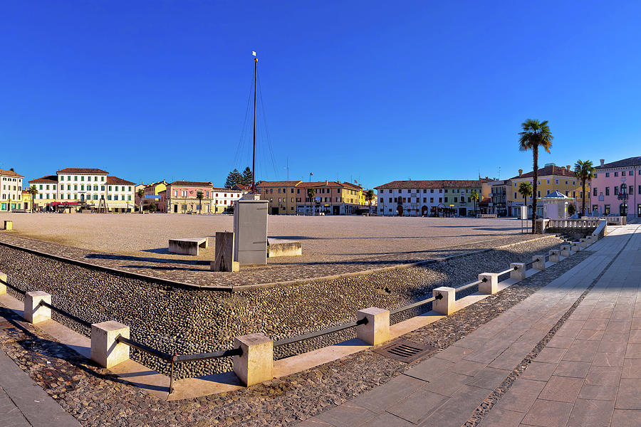 Central square in town of Palmanova panoramic view #2 Photograph by Brch Photography