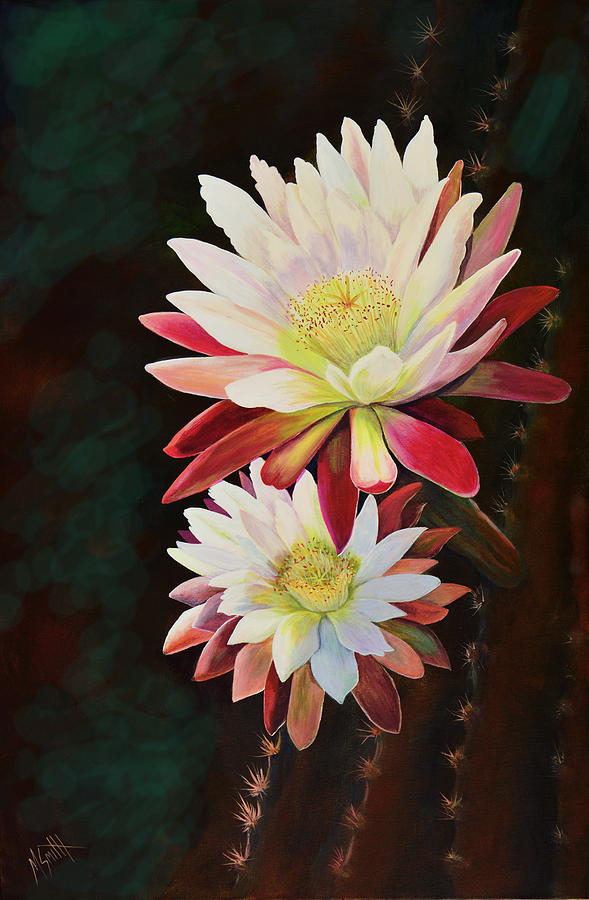 Cereus Business #2 Painting by Marilyn Smith