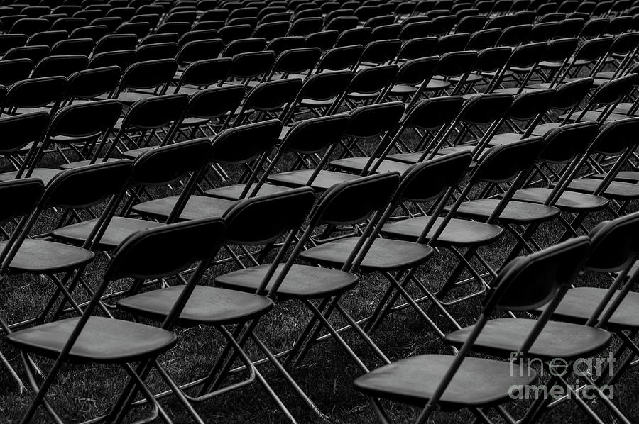 Chair Pattern Empty Seats #2 Photograph by Jim Corwin