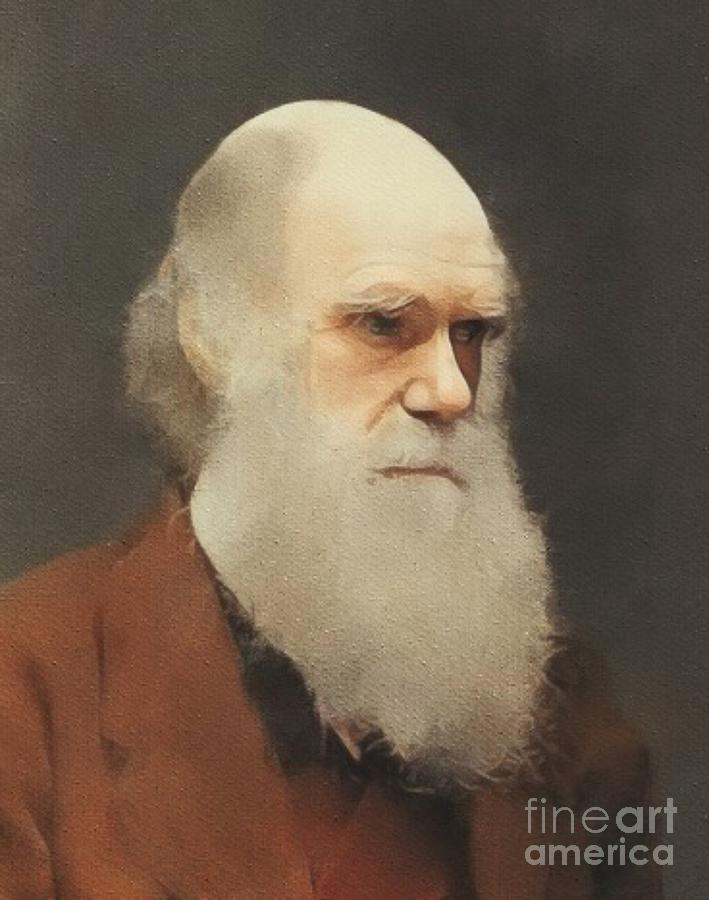 Charles Darwin, Scientist Painting by Esoterica Art Agency - Pixels