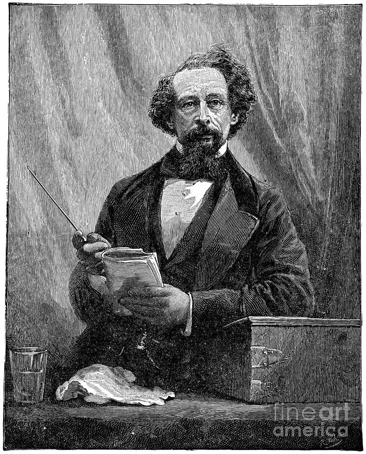 Charles Dickens #2 Drawing by Granger