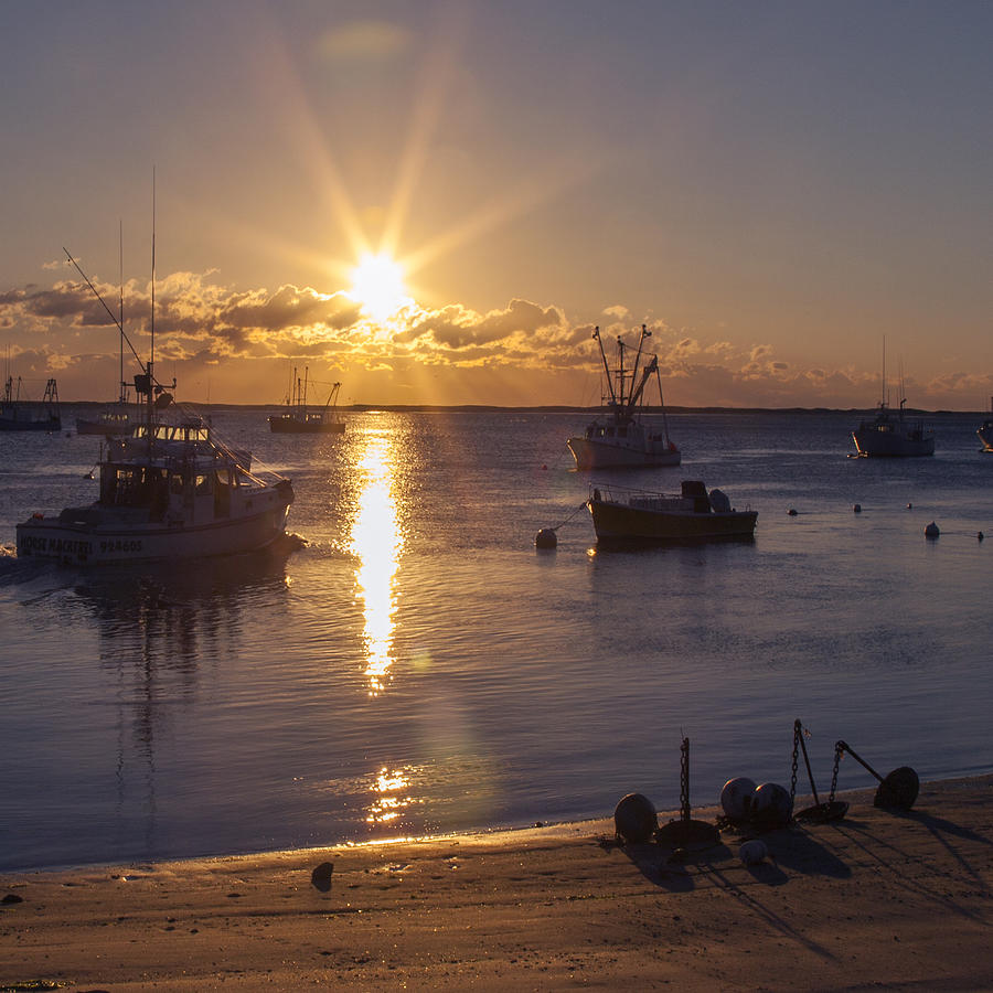 Boat Photograph - Chatham Sunrise #1 by Charles Harden