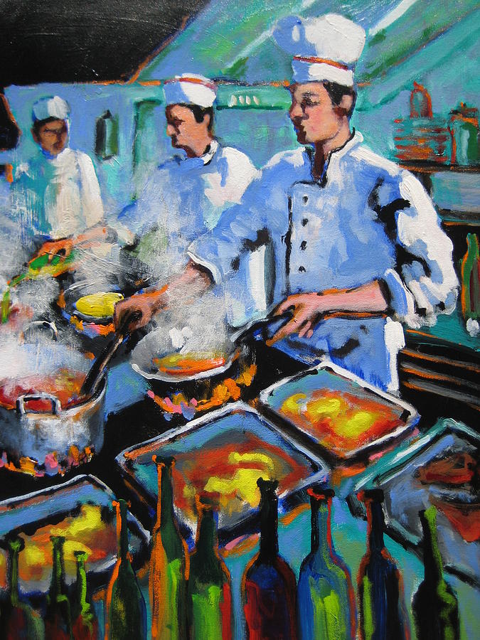 Chefs Painting - Chef #2 by Susan Jenkins